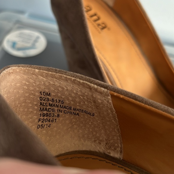ANA Women’s taupe wedges Size 10 GC - Picture 12 of 12